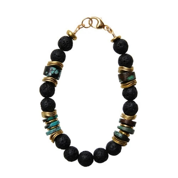 Heather Gardner lava bead bracelet - Picture 2 of 2